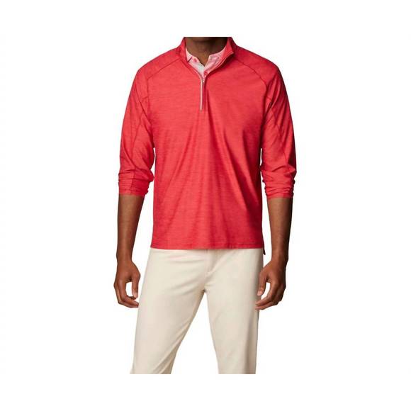 NEW JOHNNIE-O baird performance 1/4 zip pullover in paprika - Picture 1 of 2